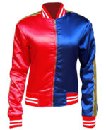 harley quinn blue and red jacket