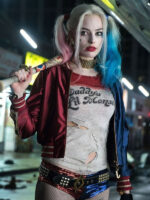 harley quinn red and blue jacket