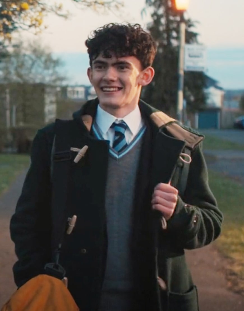 heartstopper green duffle coat