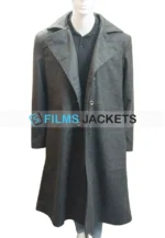 jeff bridges true grit grey trench wool coat