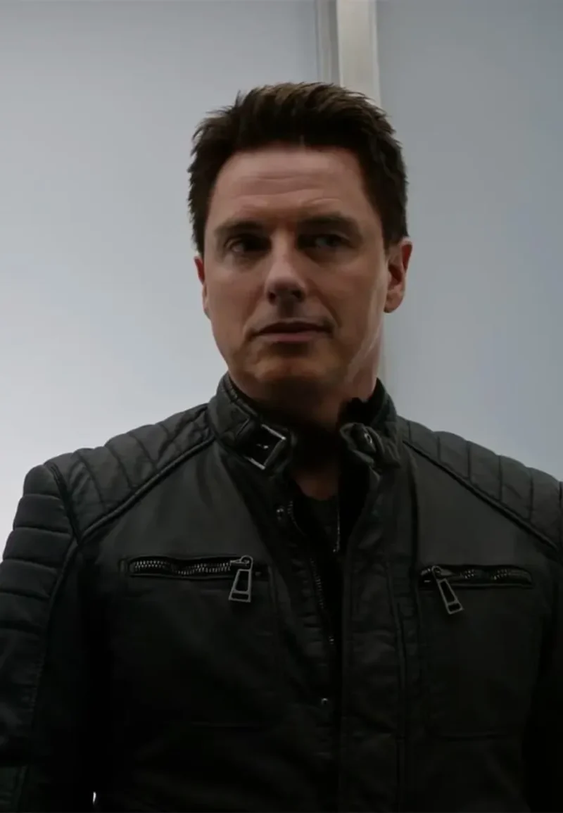 john barrowman arrow leather jacket