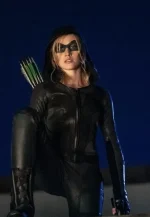 katherine mcnamara arrow s08 green arrow jacket