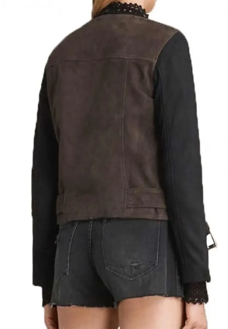 katie cassidy leather jacket