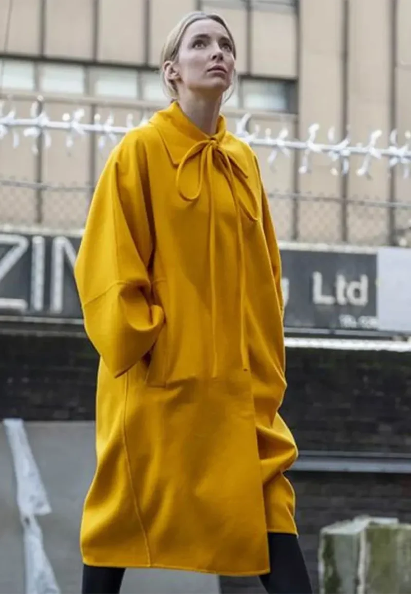 killing eve season 03 villanelle yellow coat