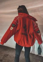 lana del rey ferrari red jacket