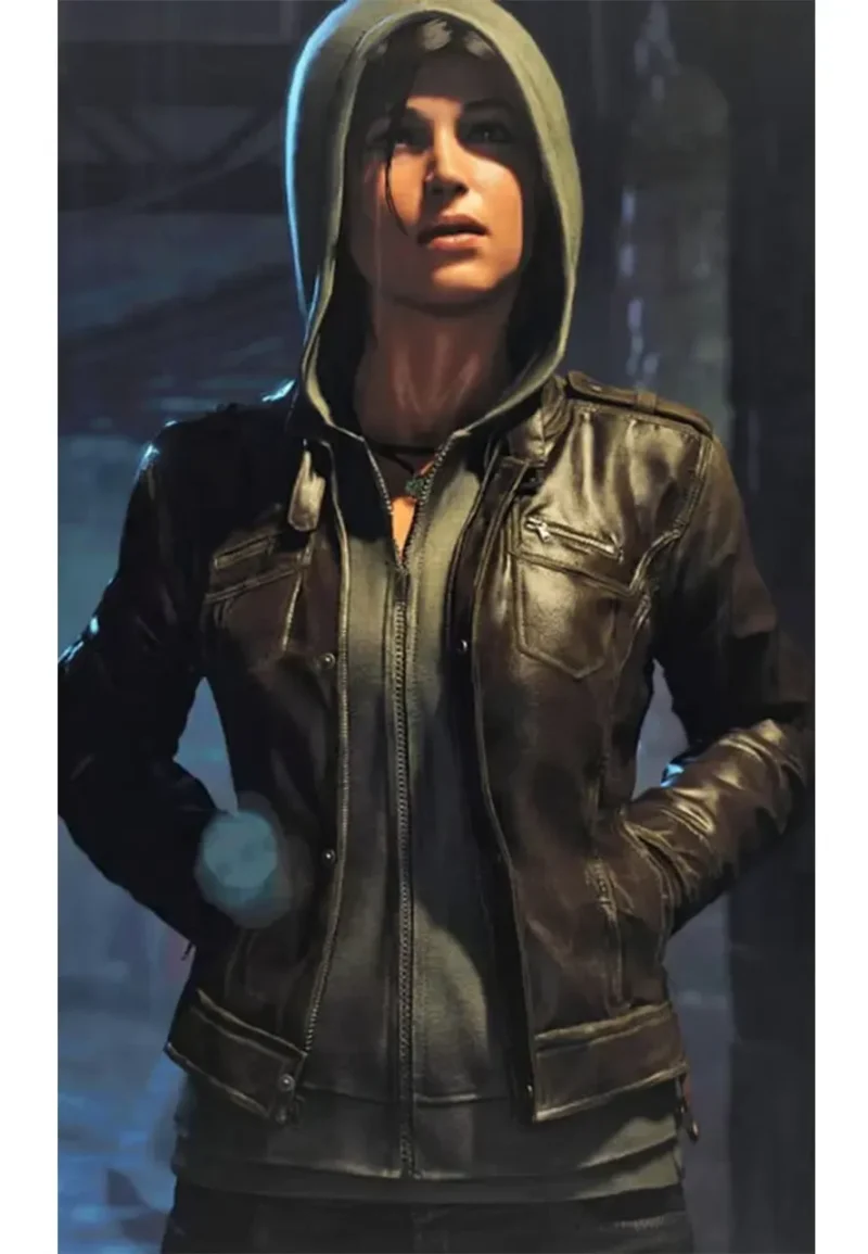 lara croft leather jacket