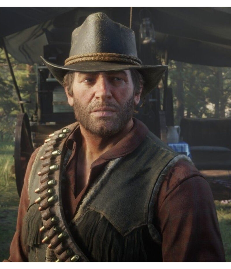 leather fringed vest