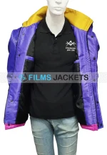 let me down pink and purple jacket