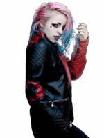 live fast die clown leather jacket