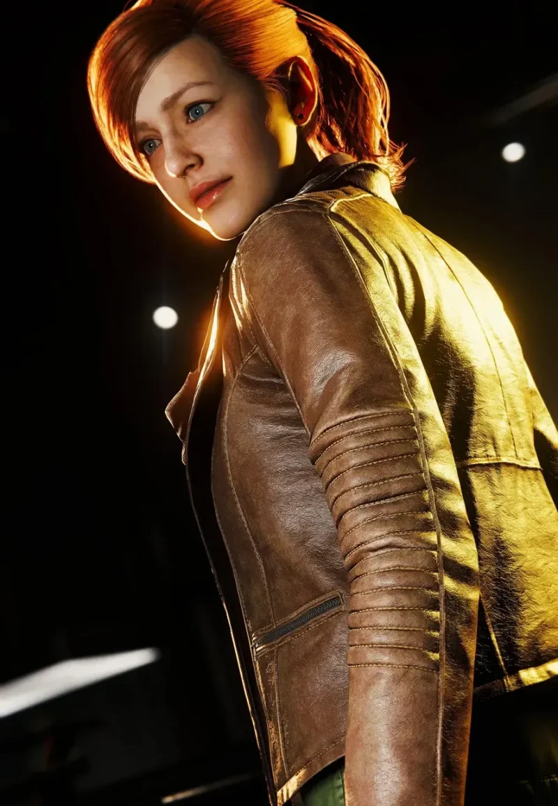 mary jane watson brown leather jacket
