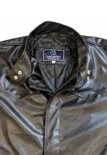 matrix leather coat