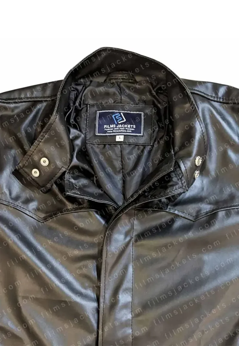 matrix leather coat