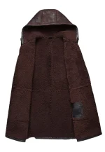 mens shearling leather coat