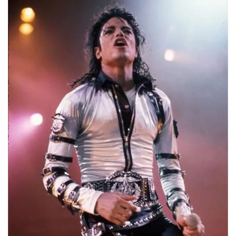 michael jackson bad world tour satin jacket