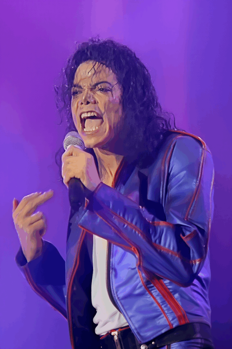 michael jackson purple outfit