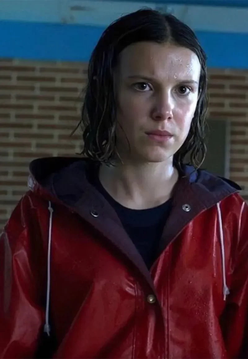 millie bobby brown stranger things rain coat