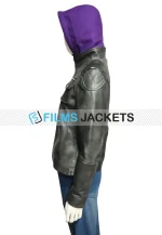 moira burton black leather jacket