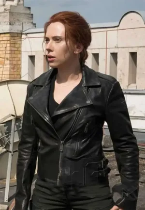 natasha romanoff biker leather jacket