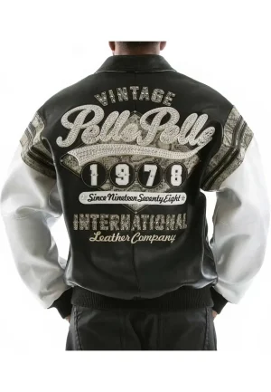 pelle pelle 1978 black white major league jacket