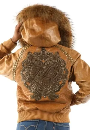 pelle pelle vintage hooded brown jacket