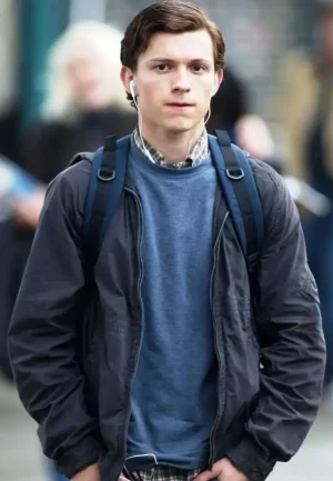 peter parker grey jacket