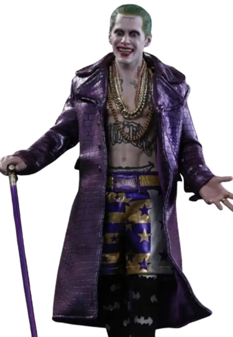purple joker trench coat