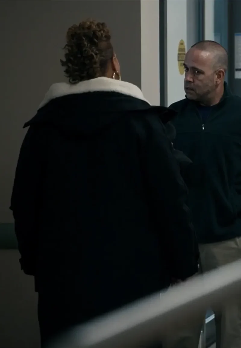 queen latifah black coat