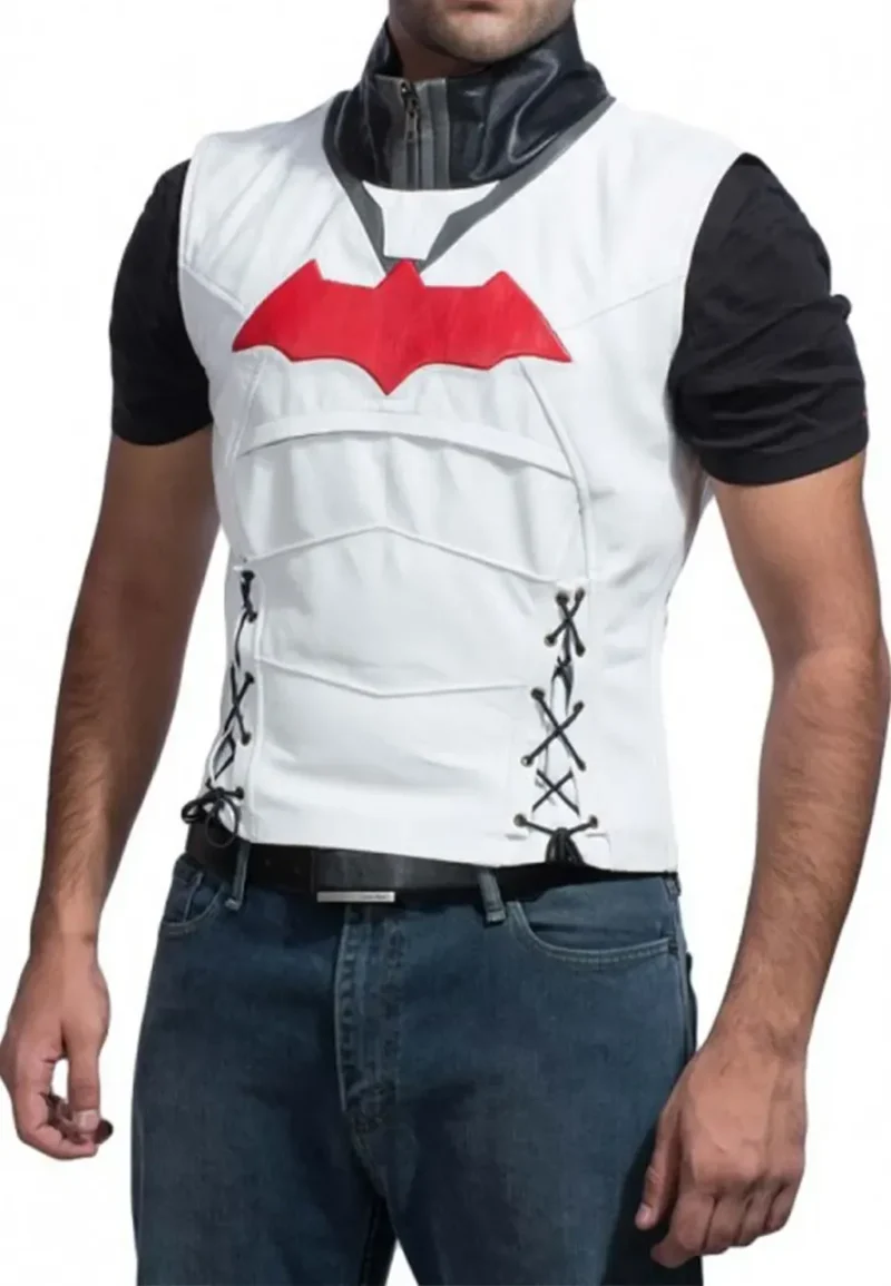 red hood jacket vest