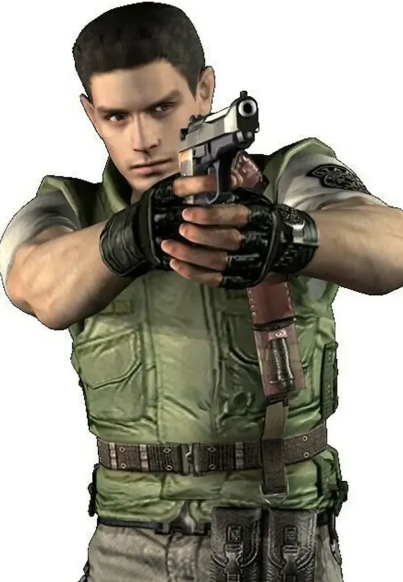resident chris redfield stars vest