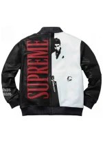 scarface tony bomber leather jacket