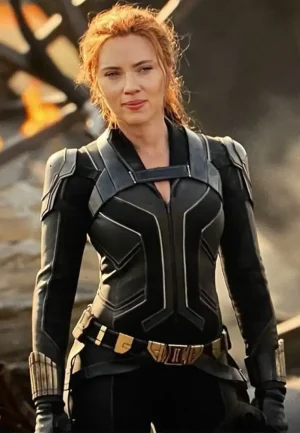 scarlett johansson leather jacket