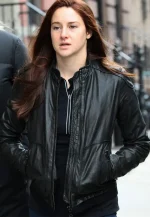 shailene woodley leather jacket