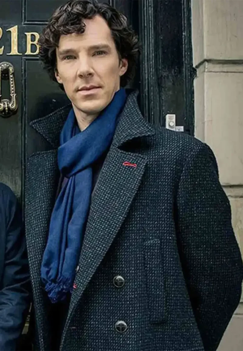 sherlock grey trench coat