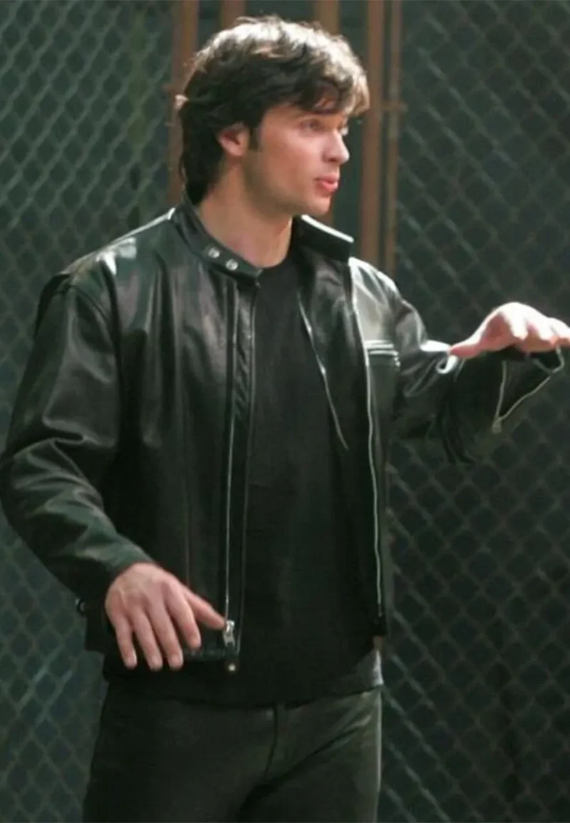smallville black leather jacket