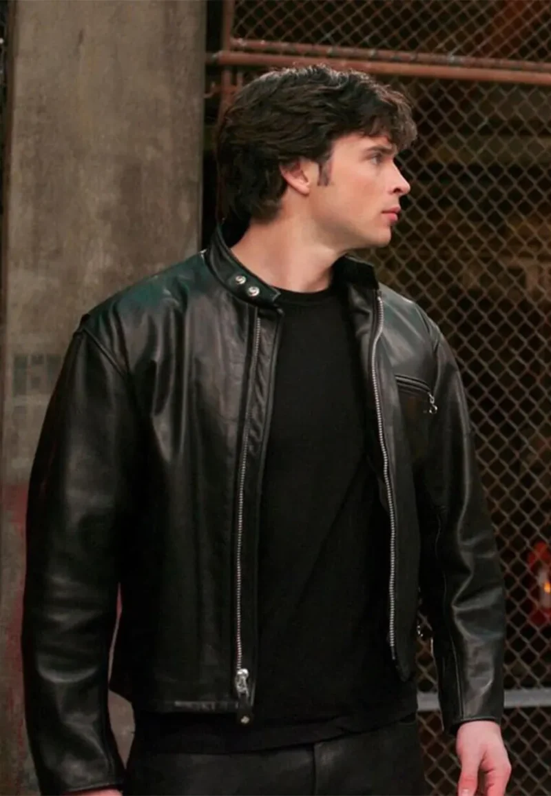 smallville tom welling leather jacket