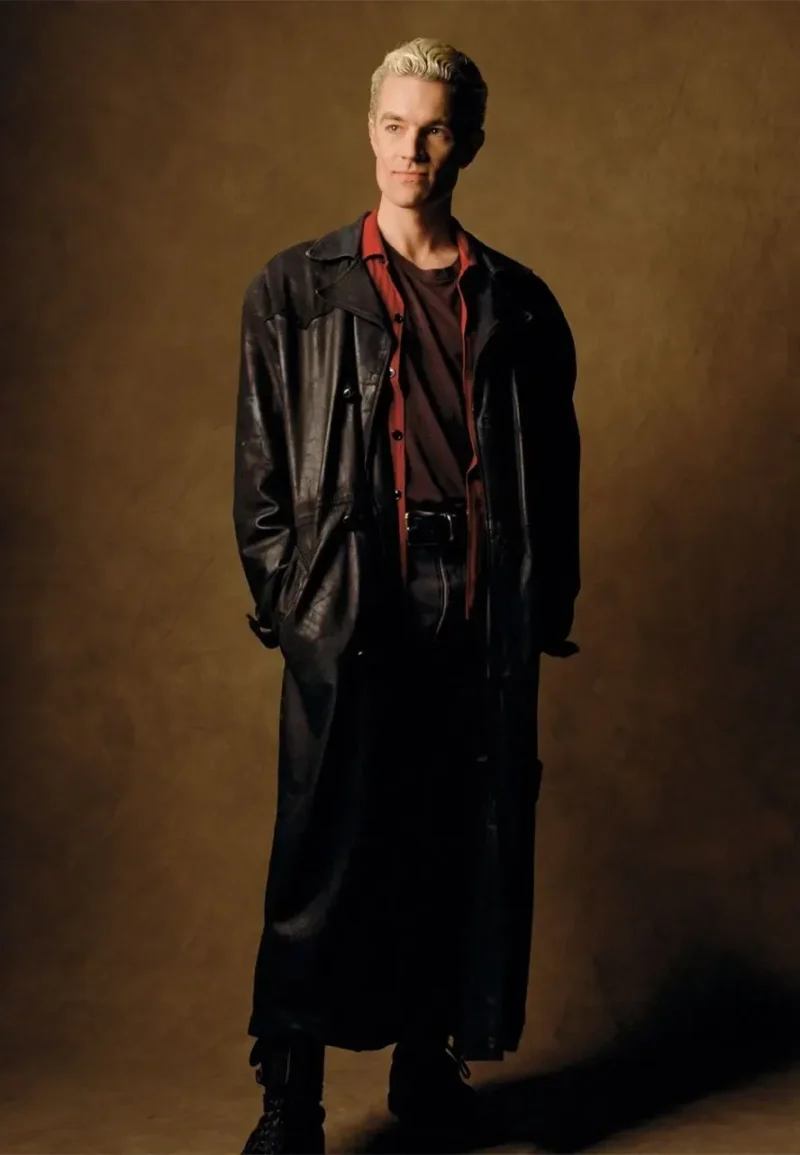 spike trench leather coat