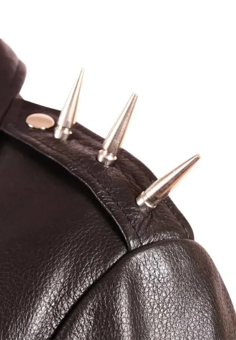 spiked leather jacket