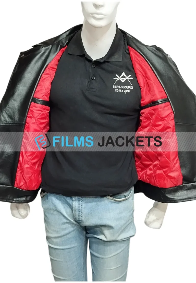 straight to hell black leather vest