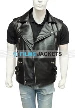 straight to hell leather vest