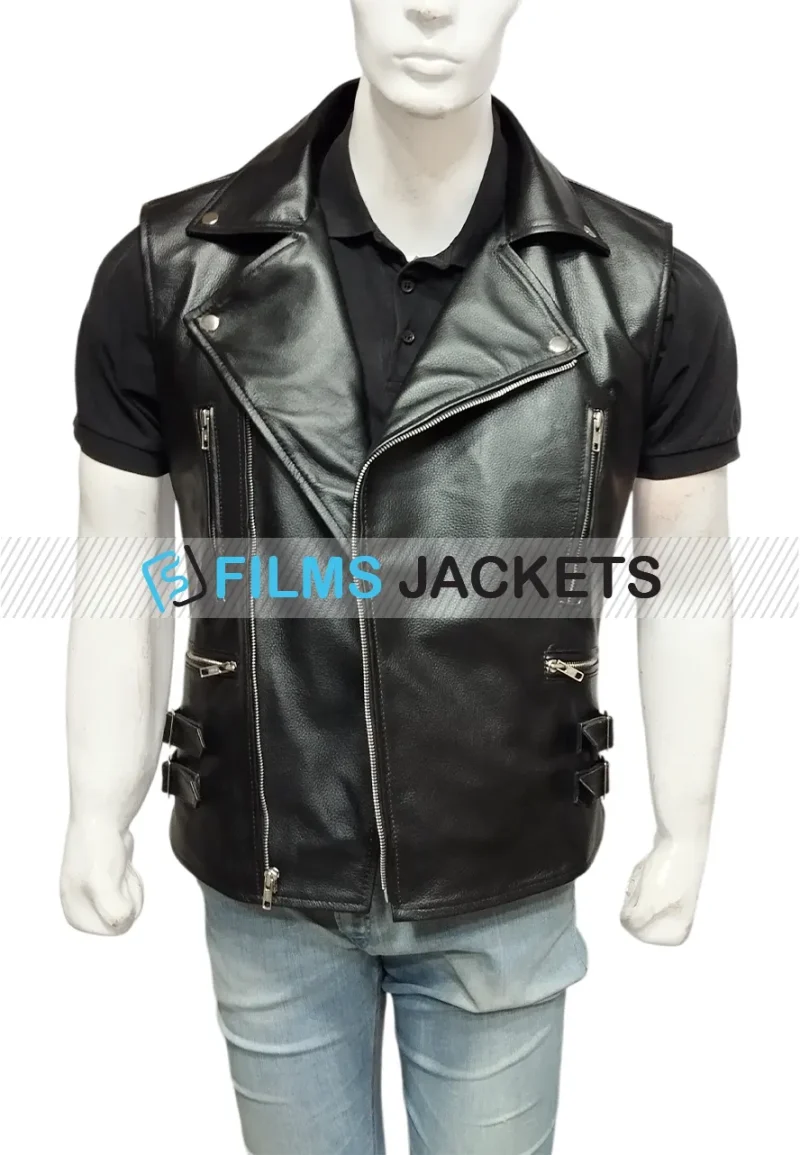 straight to hell leather vest