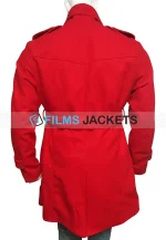 street wear double breasted trench coat