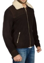 suede leather rick grimes jacket