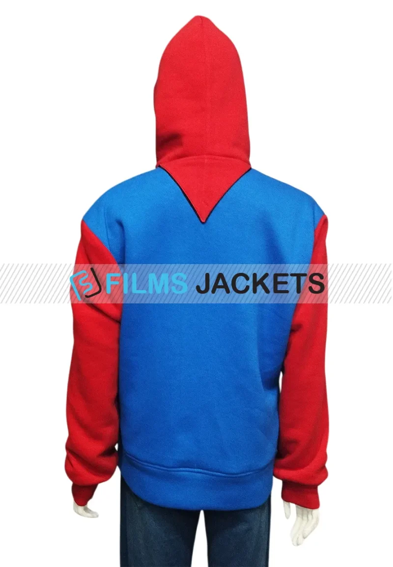 super mario blue and red hoodie