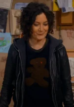 the conners sara gilbert leather jacket