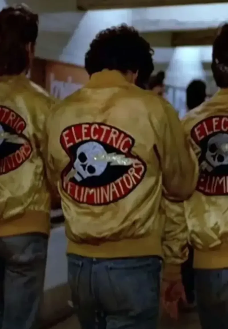 the warriors electric eliminators satin jacket