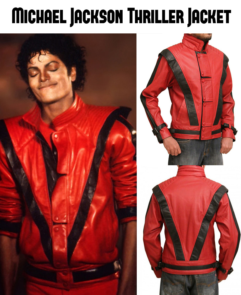 Thriller Red Leather Jacket MJ Thriller Red Jacket