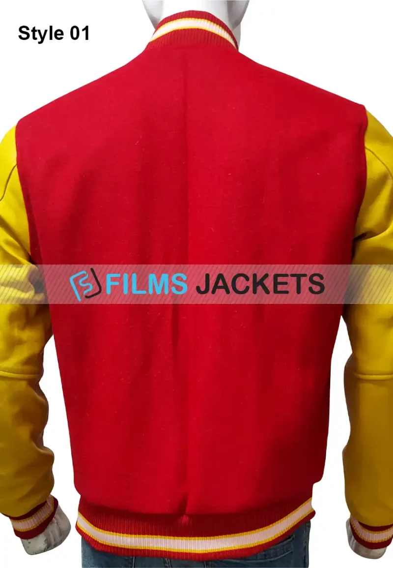 thriller michael jackson varsity red jacket