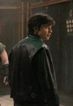 tom welling black leather jacket