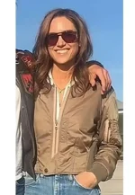 top gun maverick jennifer connelly brown jacket