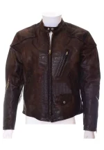 venom tom hardy cafe racer leather jacket